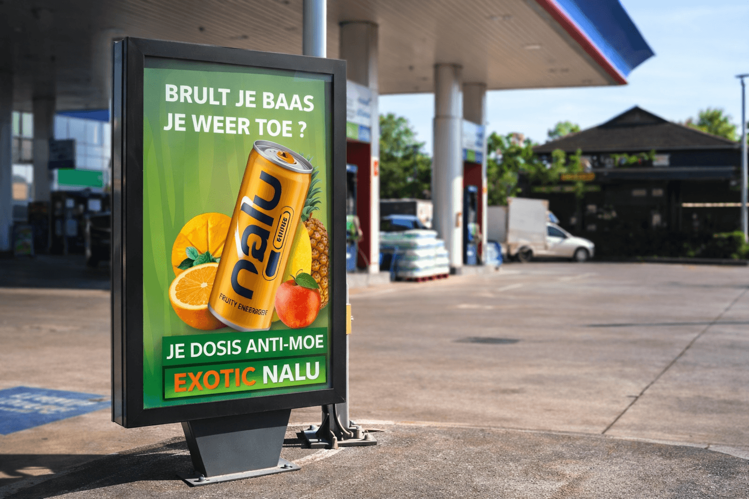 Affiche Publicitaire - Jus de Fruit n'ALU